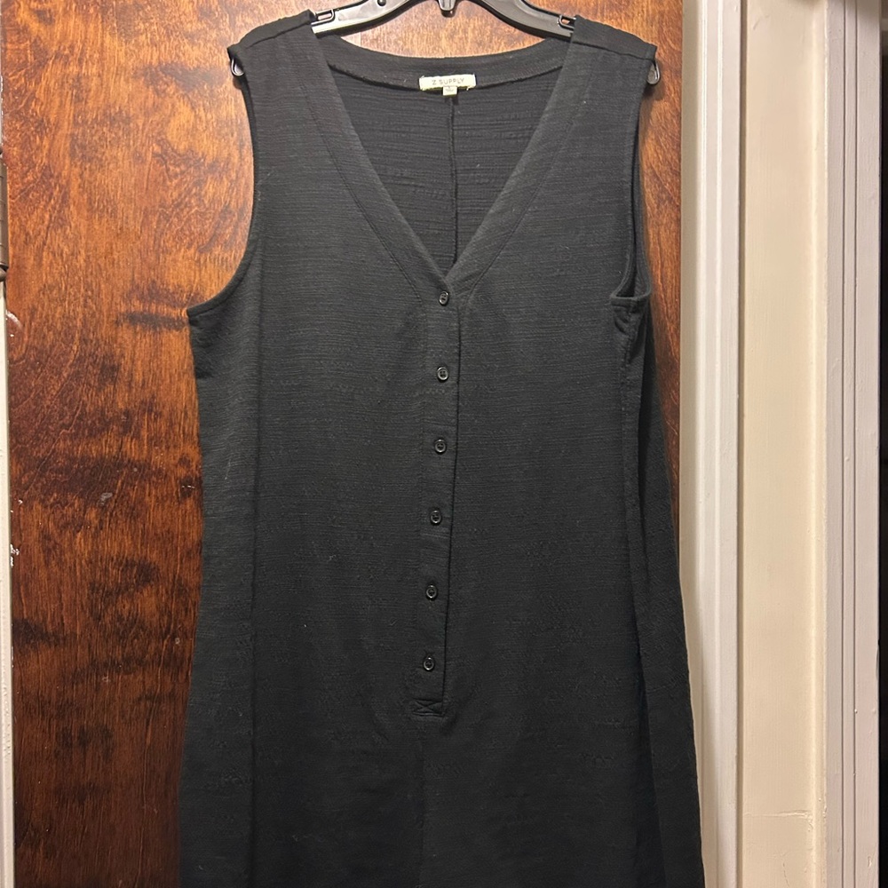 Z Supply Black Sleeveless Jumpsuit